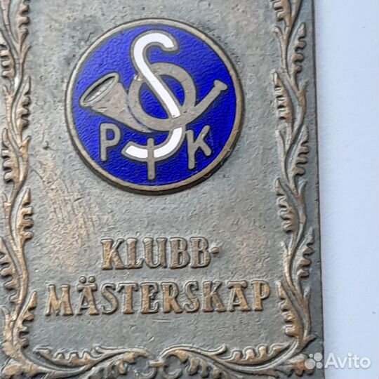 Старинный значок Klubb Mästerskap