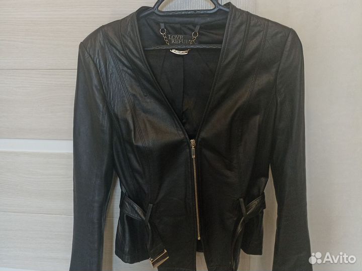 Куртка кожаная женская 42 44