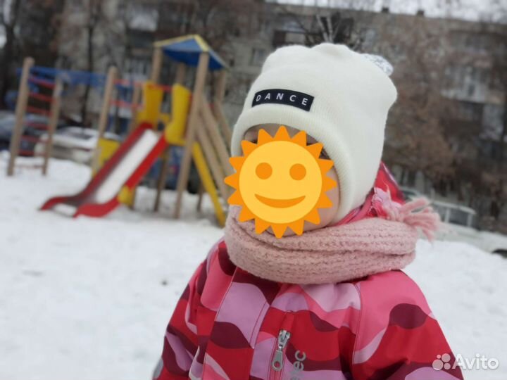 Шапки пакетом для девочки осень демисезон 47-49