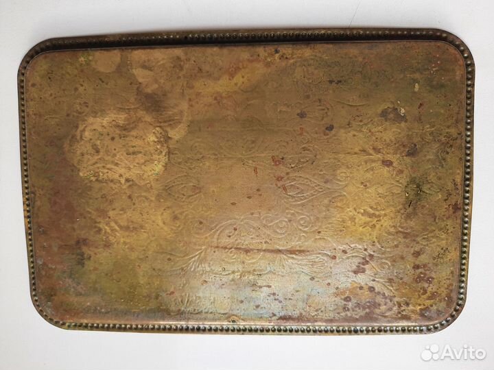 Поднос из латуни