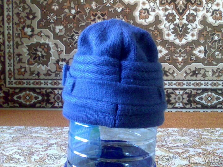 Шапка р. 50-52 и шарф вязаные и шапка р.56
