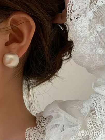 Серьги круглые шары