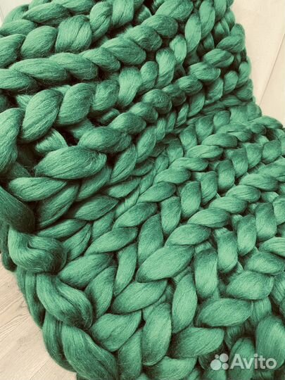 Плед вязаный