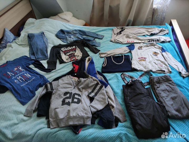 Вещи пакетом на мальчика рост 134 140