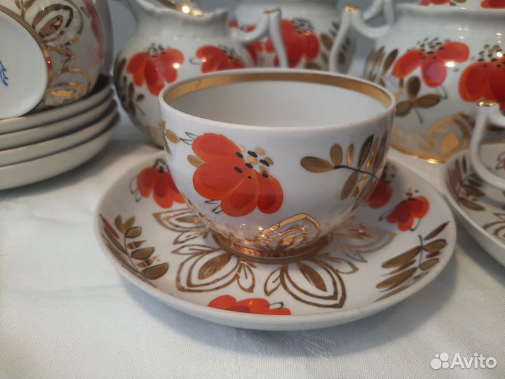 Чайный сервиз вербилки СССР