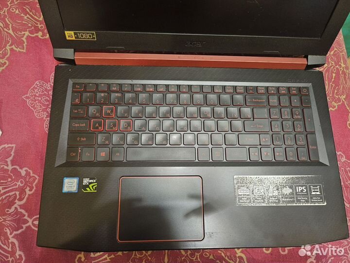 Ноутбук игровой Acer Nitro 5 i7-8750H/GTX 1050