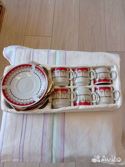 Новый Кофейный сервиз 6 персон