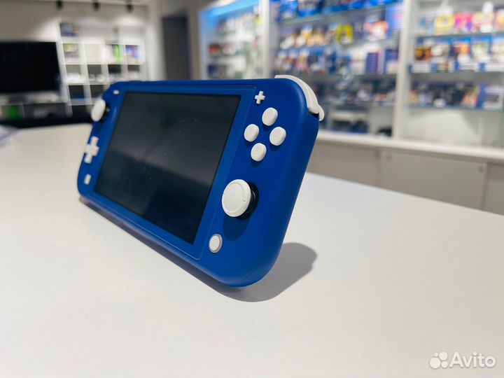 Switch Lite прошитый (Синий) + 64gb + гарантия