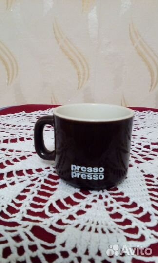 Чашка для кофе эспрессо и ложка чибо