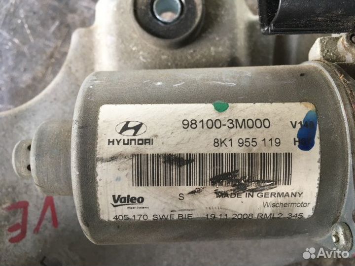 Трапеция дворников Hyundai Equus 2 3.8 2010-2017