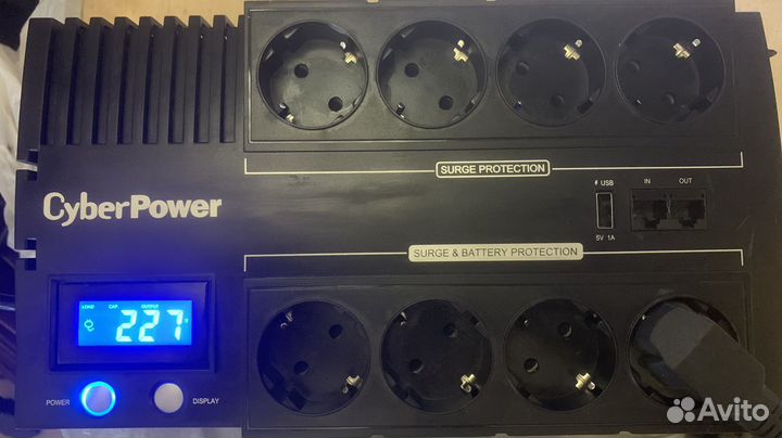 Ибп CyberPower BR850elcd новые батареи