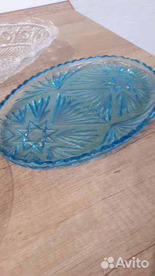 Блюдо хрусталь и стекло СССР