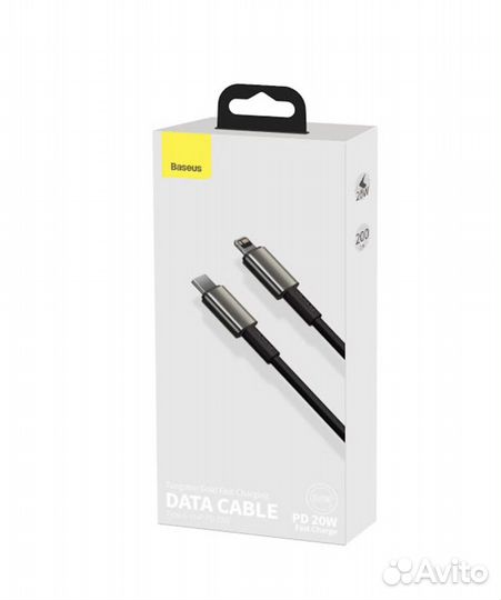 Кабель Baseus Tungsten Gold Type-C to iP PD 20W 2m