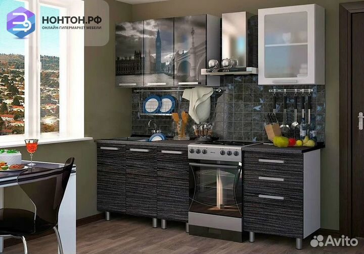 Кухня с фотопечатью Лондон 1.6 м