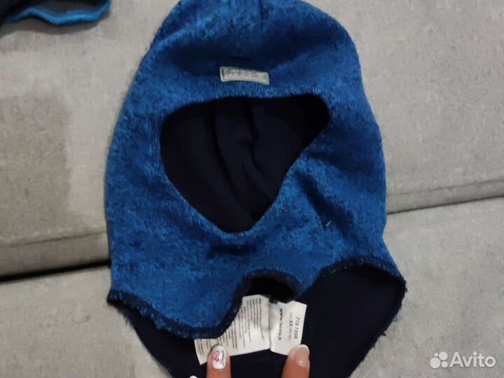 Шапка шлем lassie 46-48, краги 2, варежки