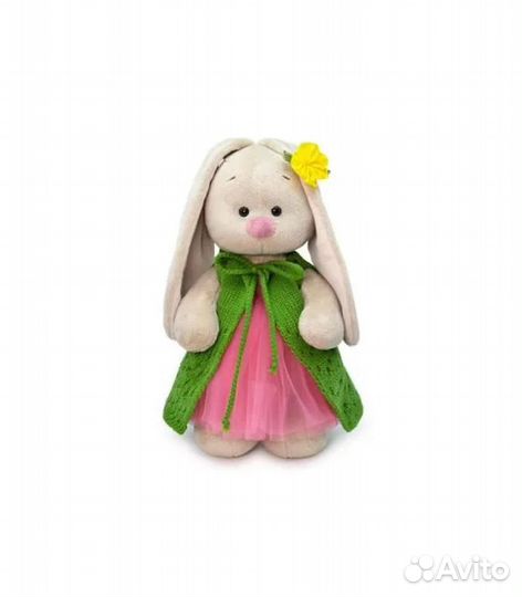 Зайка Ми в вязаном жилете, 25 см