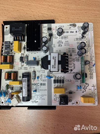 Плата блока питания тв 261501011270