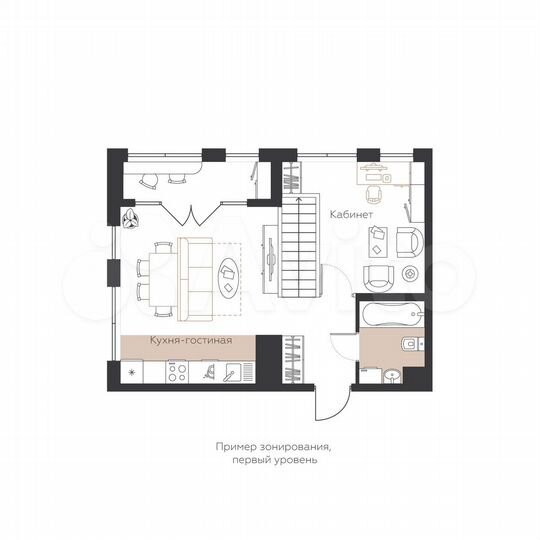 1-к. квартира, 42,3 м², 5/5 эт.