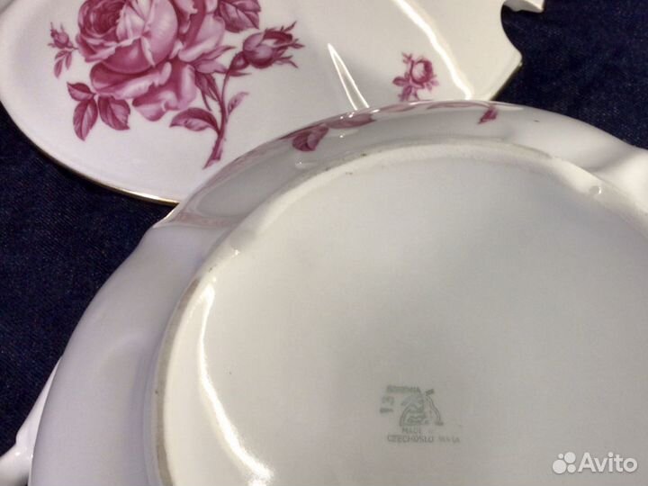 Супница/соусник/солонка/Bohemia/Japan/зик