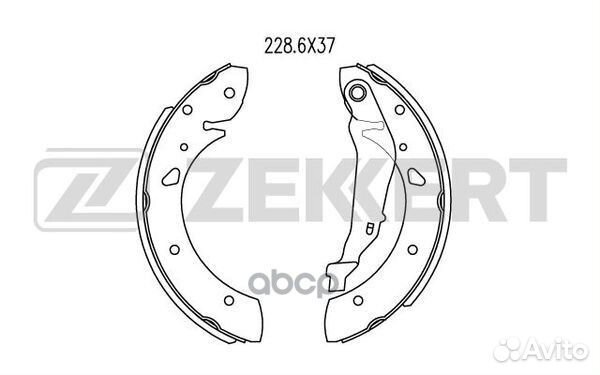 Колодки торм. бараб. задн. Toyota Avensis (T220