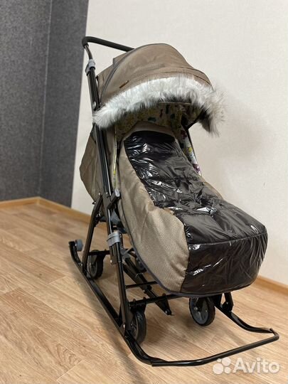 Санки-коляска новая 