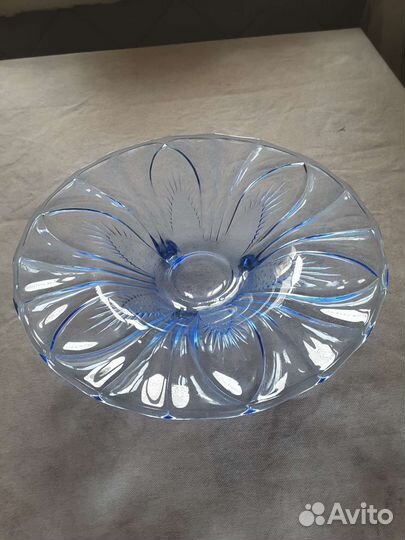 Посуда из голубого стекла СССР
