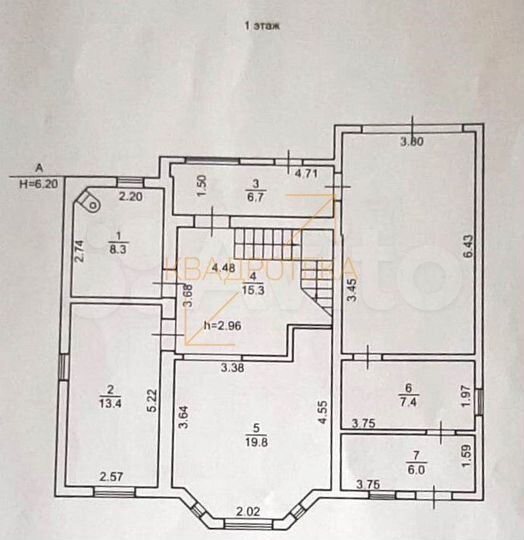 Дом 129,2 м² на участке 4 сот.