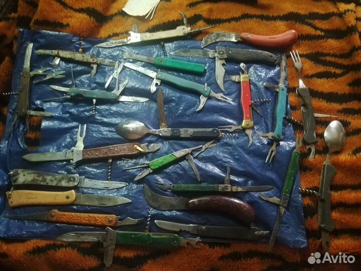 Складные советские ножички, открывашки и другое