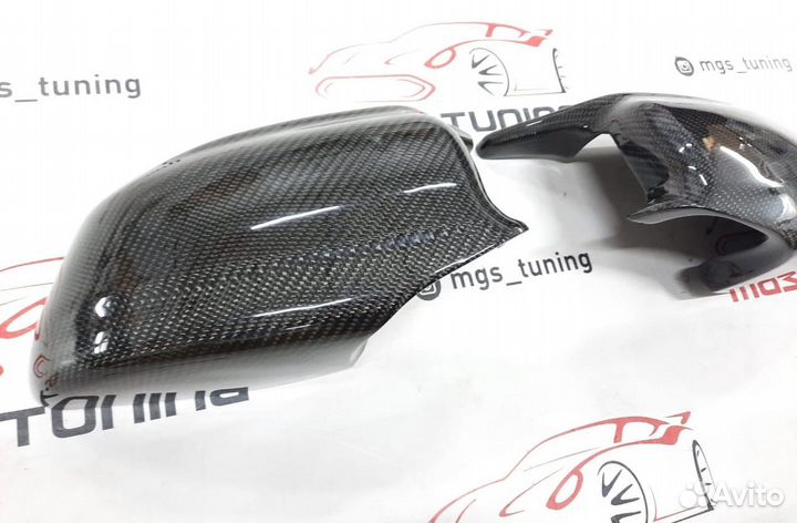 Крышки зеркал стиль BMW M6 F13 карбон (Дорест)