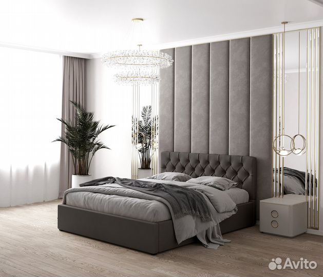 Кровать с ящиком для белья с подъемным механизмом