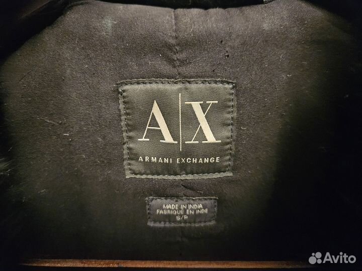 Кожаная куртка Armani exchange 42 р