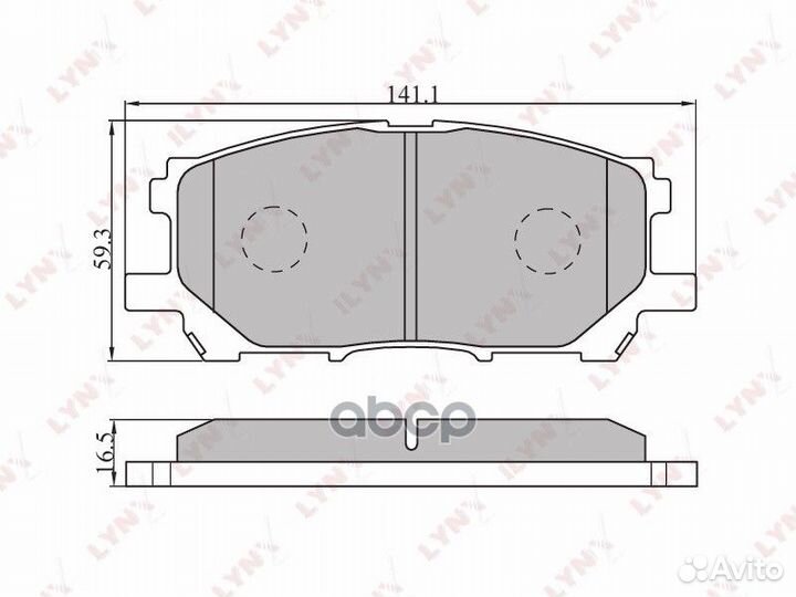 Колодки тормозные дисковые перед BD7525 LYN