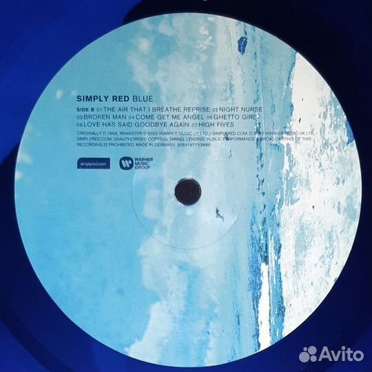 Винил Simply Red – Blue (blue)