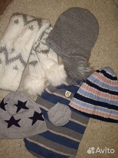 Шапка, шарф, перчатки