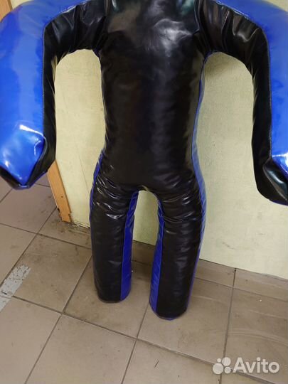 Манекен борцовский 130 см черно-синий