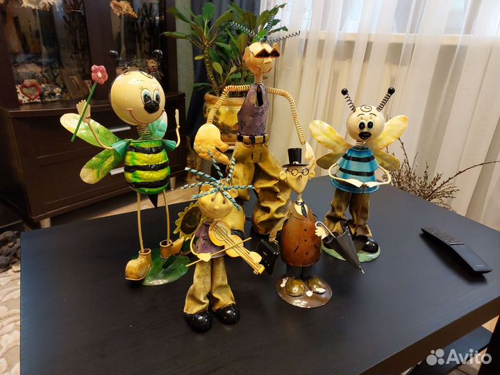 Металлические фигурки для интерьера