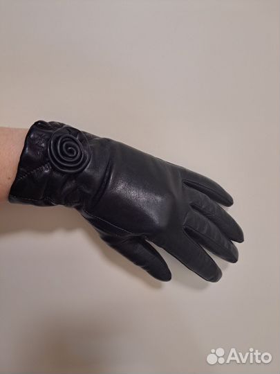 Перчатки женские кожаные размер 6.5