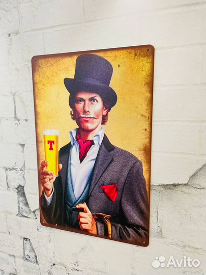 Декор на стену табличка Tennents Beer