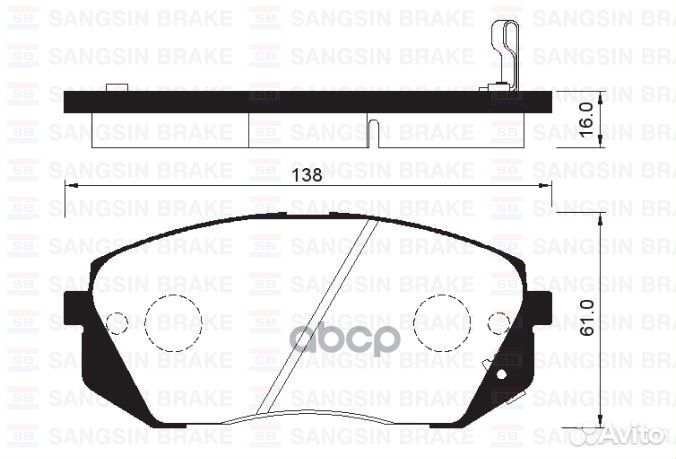 SP1196 SP1196 Sangsin brake