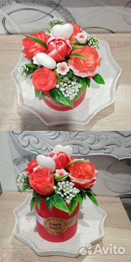 Мыло ручной работы букеты