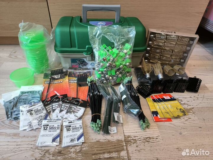 Кормушки, поводки, крючки, фидерная снасть,рыбалка