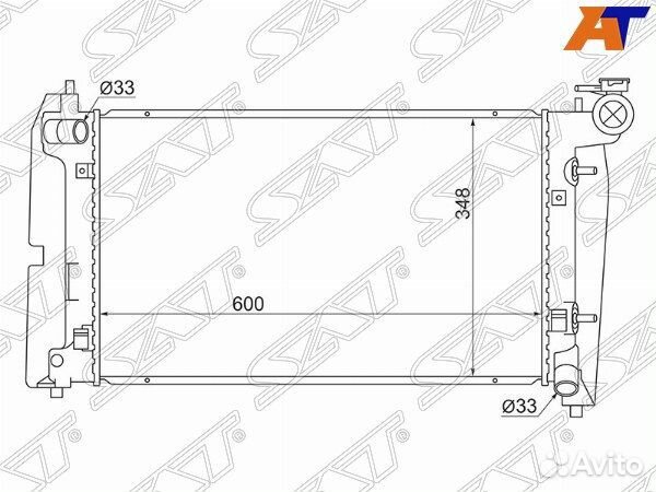 Радиатор toyota voltz