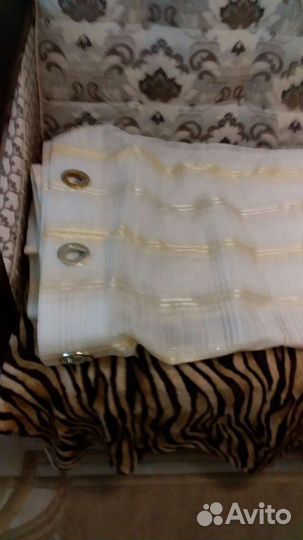 Тюль с люверсами