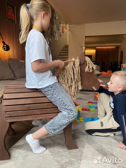 Детская зона. Декор для улицы. Деревянная Лошадка