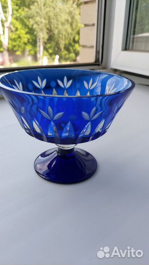 Конфетница СССР синяя