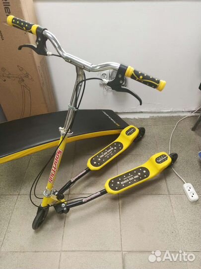 Самокат actico трехколесный инерционный складной