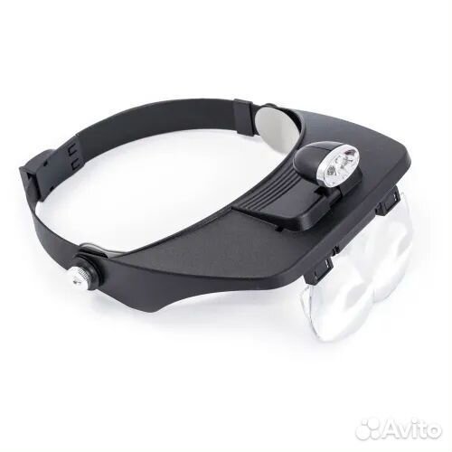 Лупа налобная с посветкой