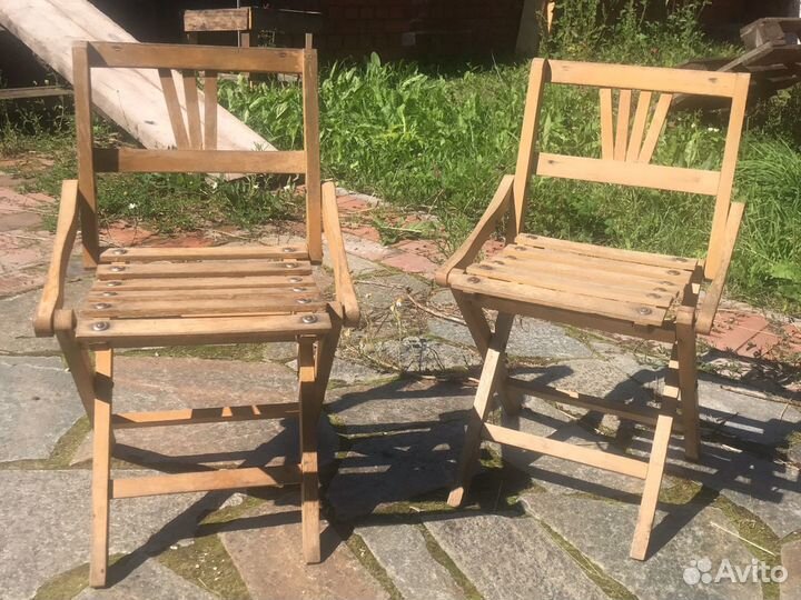 Детские винтажные складные стульчики