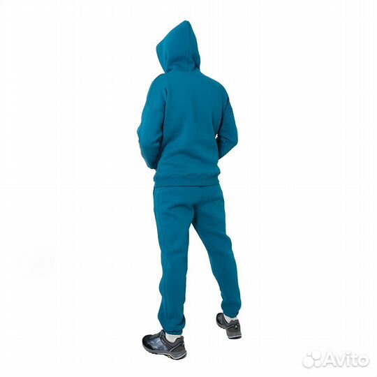 56349 Костюм спортивный мужской с начесом, бирюзов