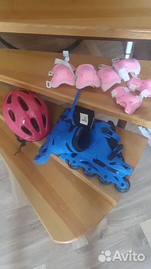 Набор ролики 32-35, шлем и защита